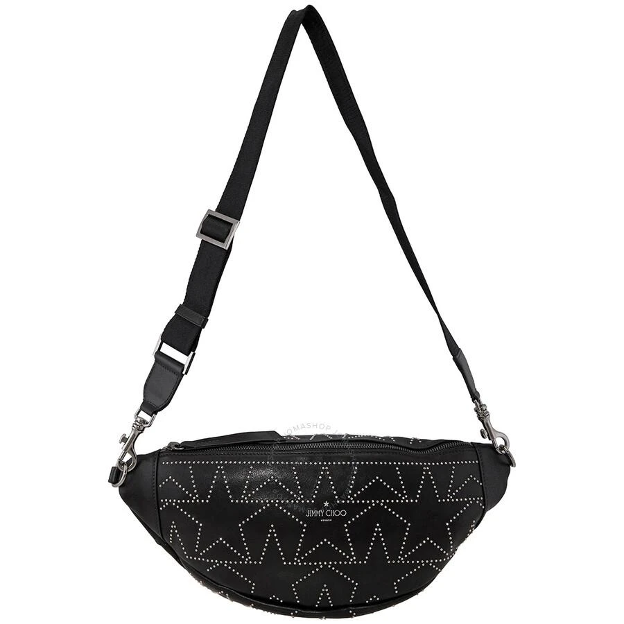 商品Jimmy Choo|Men's Kirt Star Studded Belt Bag in Black/Silver,价格¥4610,第1张图片