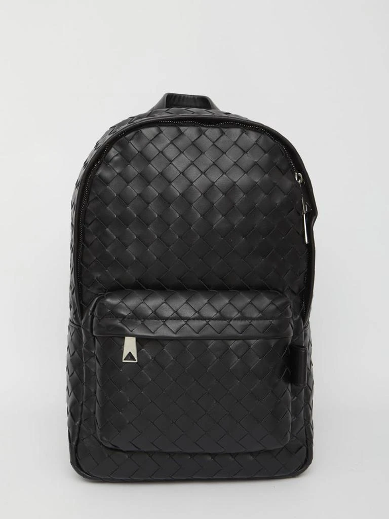 商品Bottega Veneta|Black leather backpack,价格¥19895,第1张图片