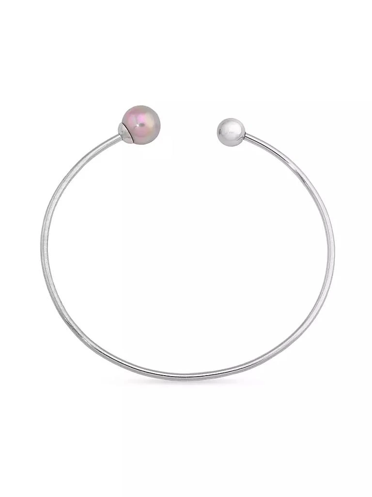 商品Majorica|Aura Steel & 8MM Nuage Pearl Flexible Bracelet,价格¥450,第1张图片