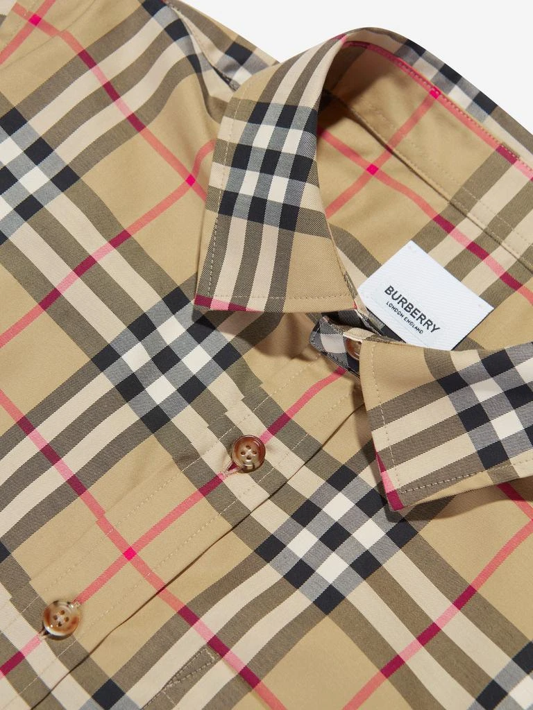 商品Burberry|Burberry Boys Owen Long Sleeve Check Shirt in Beige,价格¥2060,第3张图片详细描述