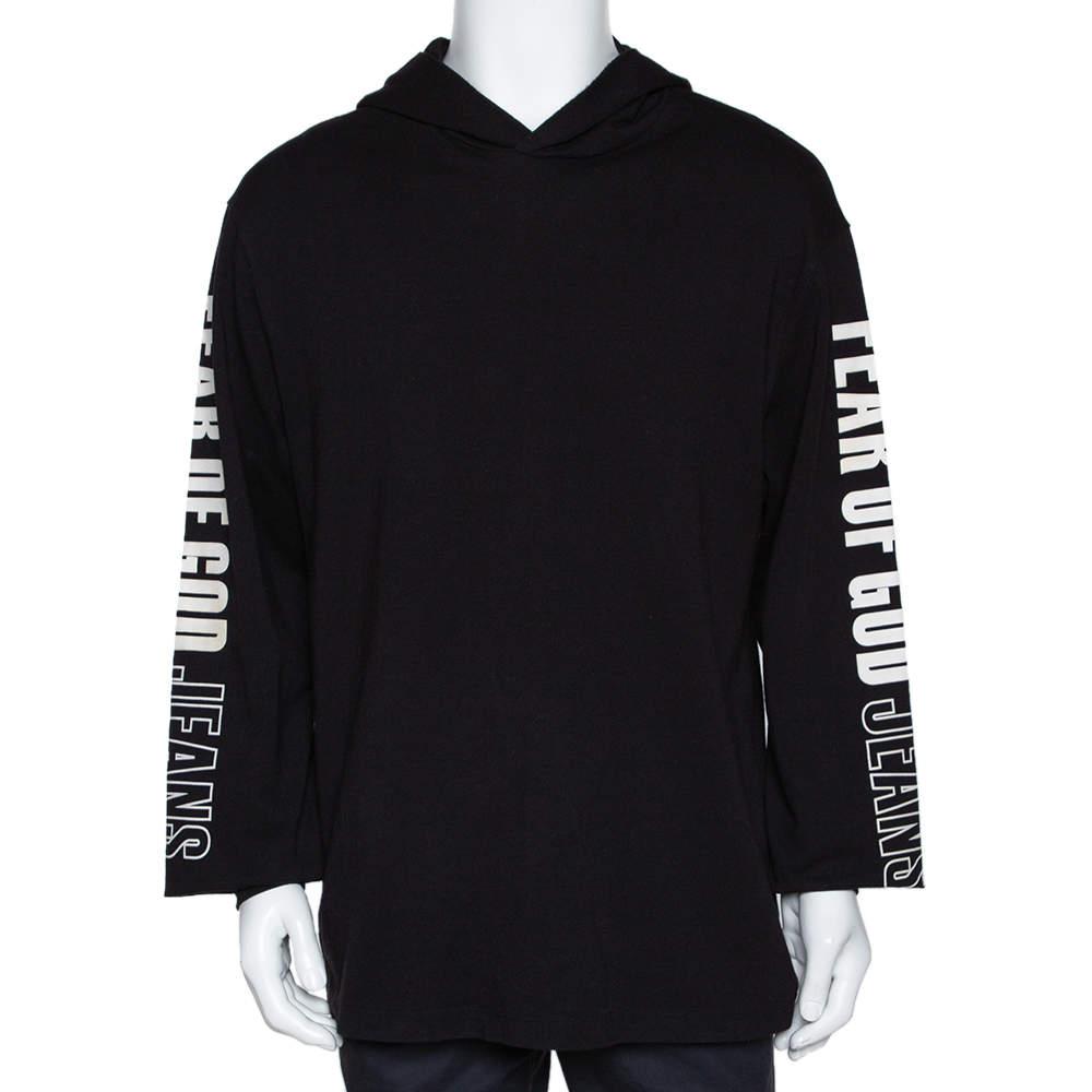 Fear Of God Jeans Fifth Collection Black Knit Hoodie M商品第1张图片规格展示