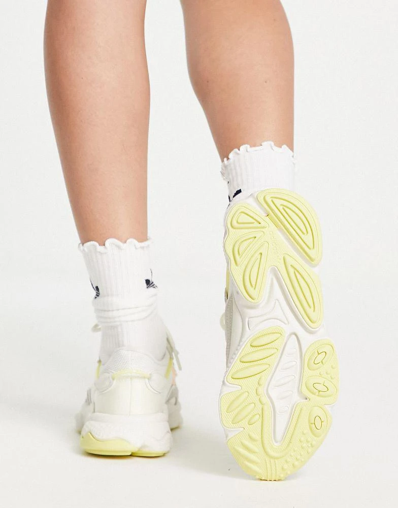 商品Adidas|adidas Originals Ozweego trainers in off white with yellow details,价格¥520,第3张图片详细描述