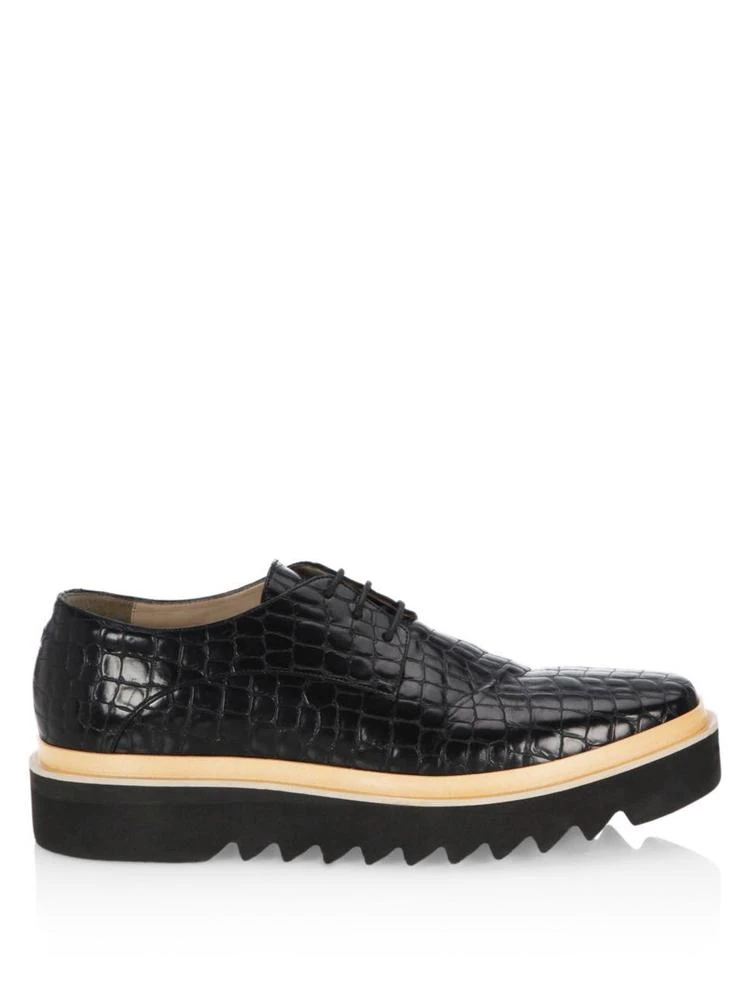 商品Stella McCartney|Croc Lace-Up Creeper Derbys,价格¥4853,第5张图片详细描述