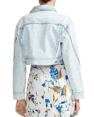 商品Maje|Varta Cropped Denim Jacket,价格¥1094,第2张图片详细描述