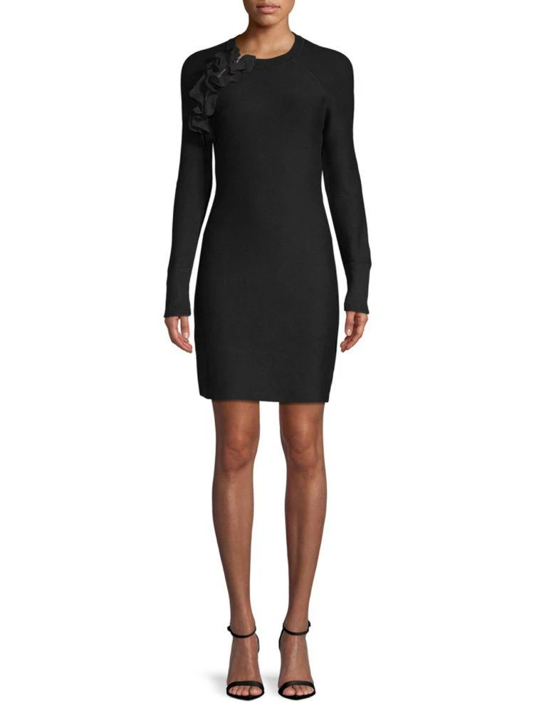 商品3.1 Phillip Lim|Ruffled Long Sleeve Bodycon Dress,价格¥712,第1张图片