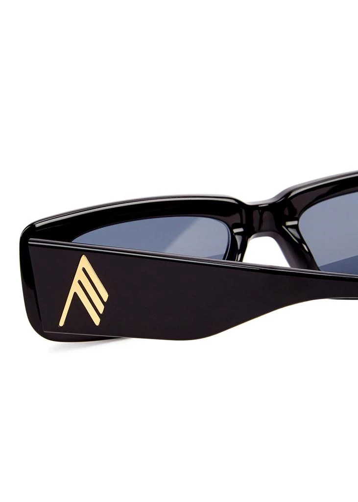 商品Linda Farrow|Mini Marfa black rectangle-frame sunglasses,价格¥1961,第3张图片详细描述