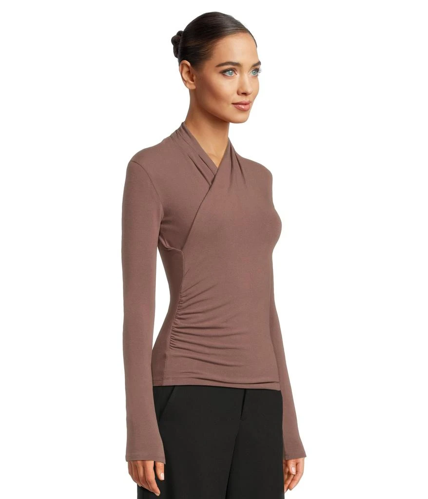 商品Vince|Long Sleeve Fixed Wrap Top,价格¥1811,第2张图片详细描述