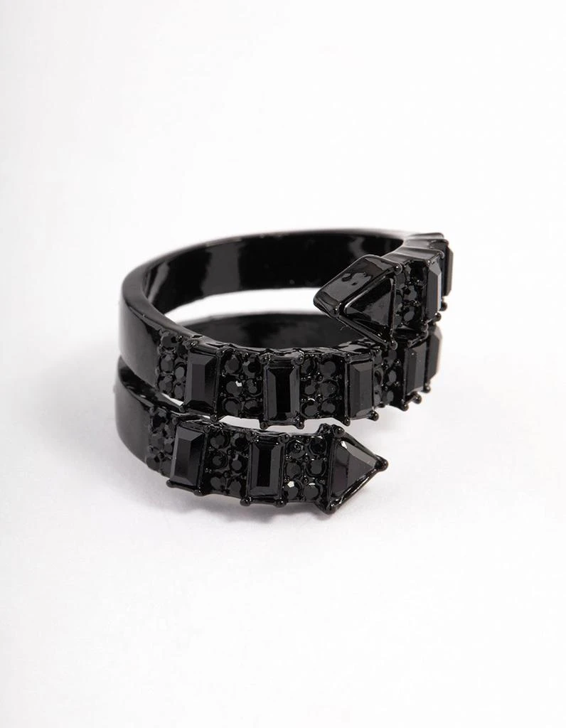 商品Lovisa|Coated Black Emerald Cut Wrap Ring,价格¥122,第2张图片详细描述