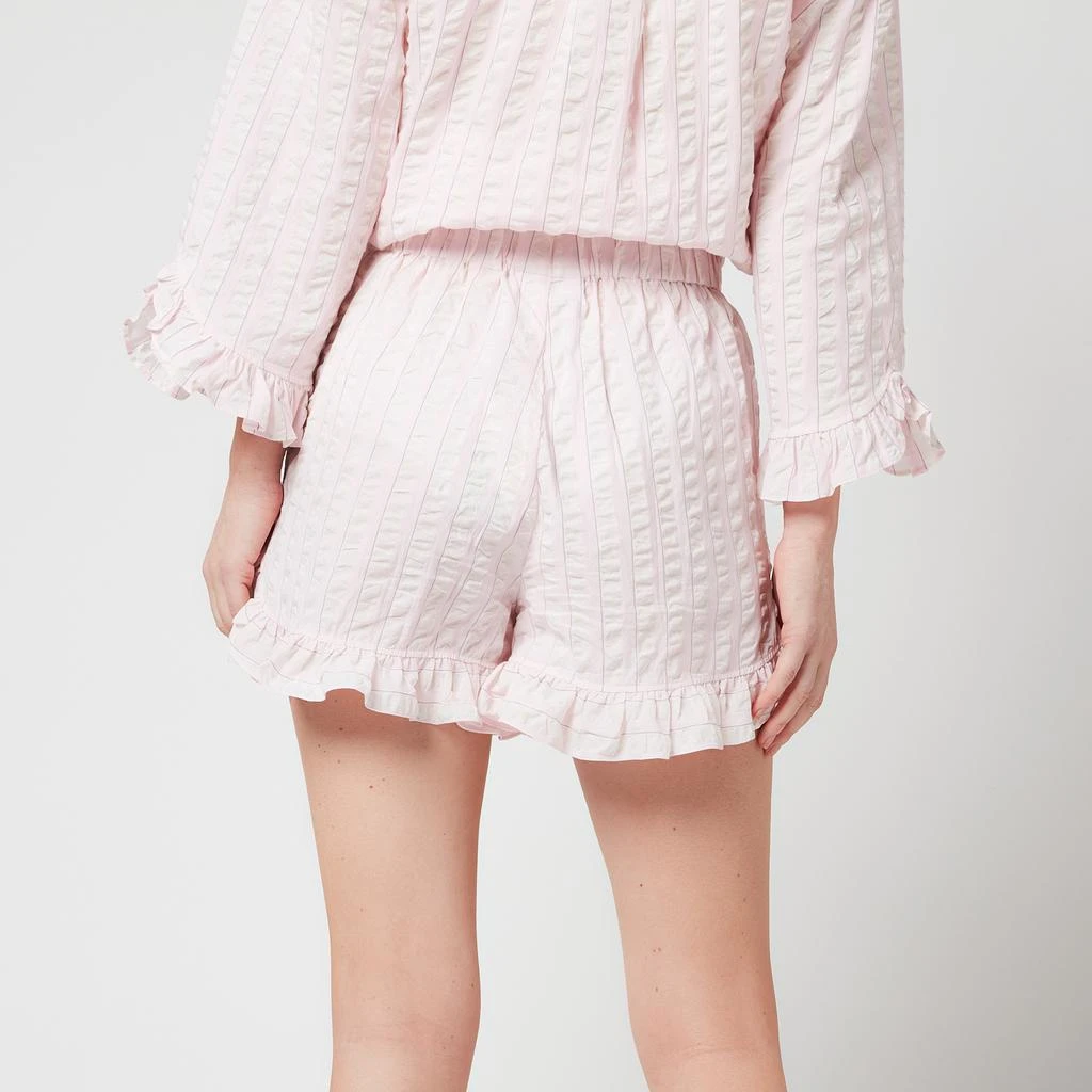 商品Ganni|Ganni Women's Cotton Seersucker Shorts - Cherry Blossom,价格¥342,第2张图片详细描述