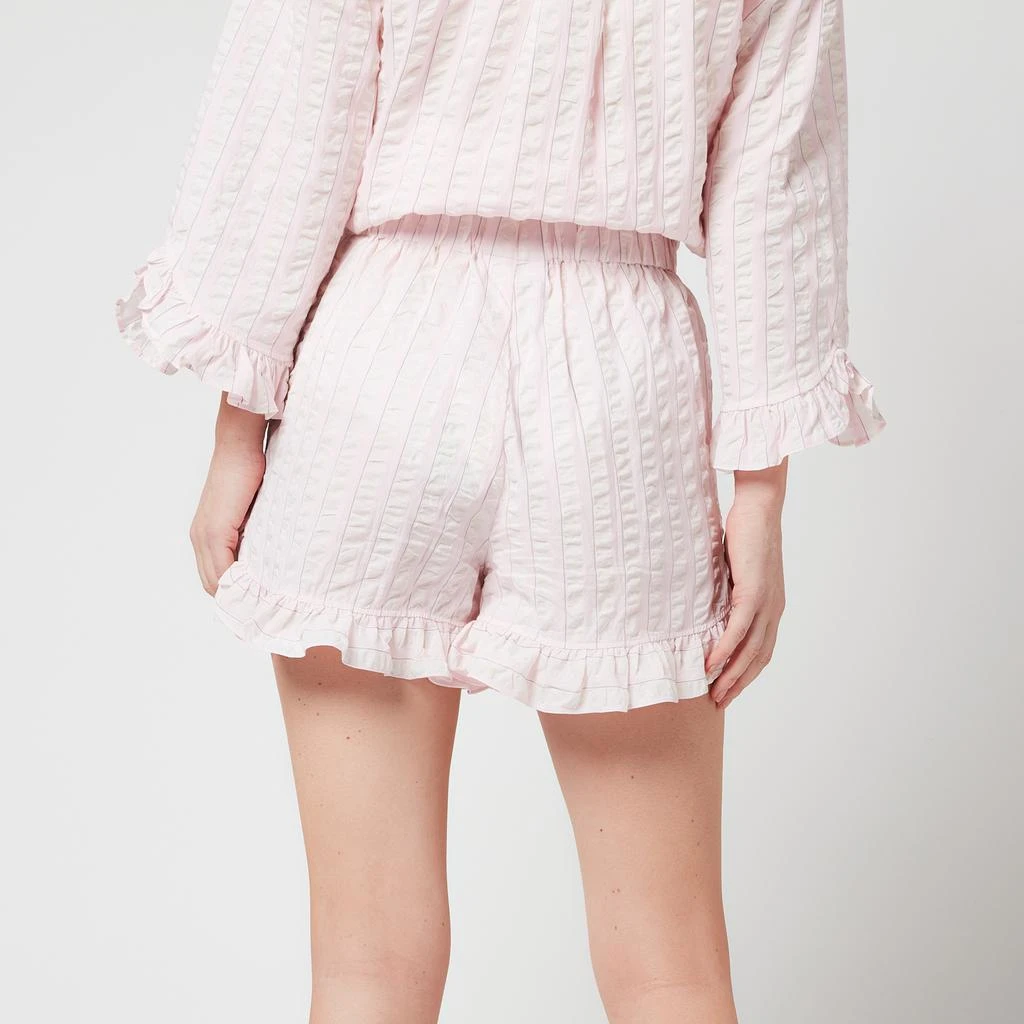 商品Ganni|Ganni Women's Cotton Seersucker Shorts - Cherry Blossom,价格¥347,第2张图片详细描述