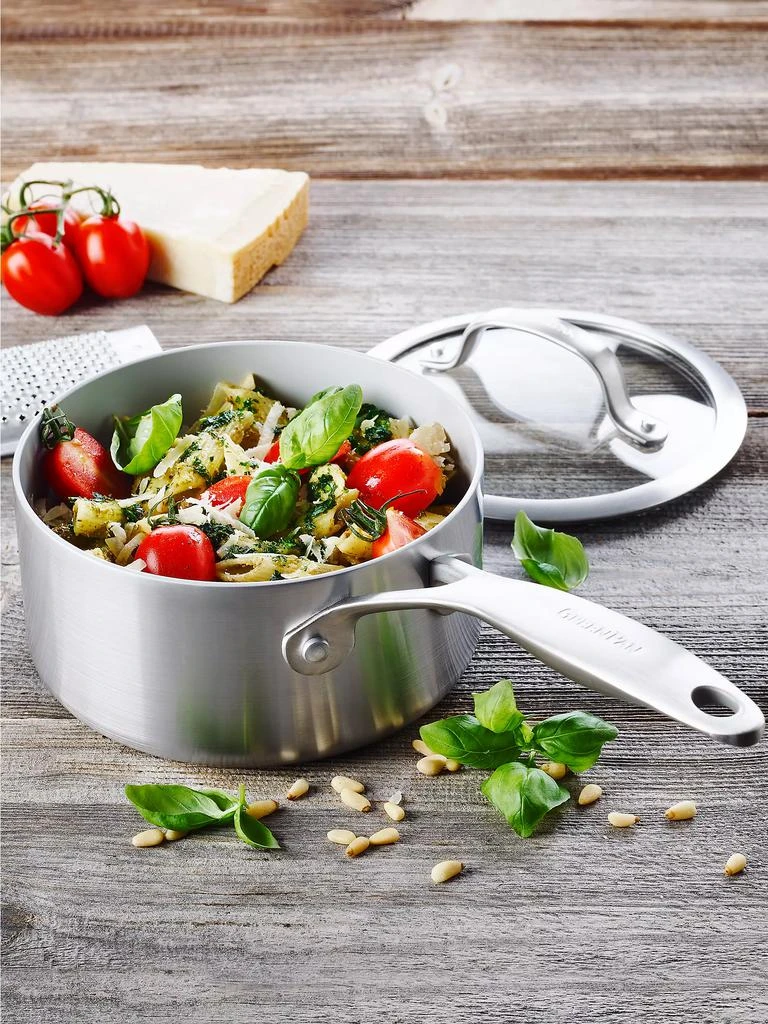 商品Greenpan|Venice Pro 1.5-Quart Stainless Steel & Ceramic Nonstick Covered Saucepan,价格¥678,第2张图片详细描述