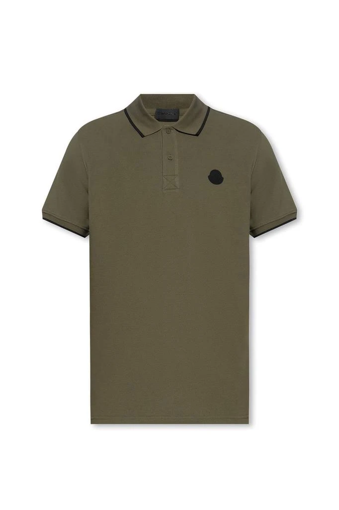 商品Moncler|Moncler Logo Printed Short-Sleeved Polo Shirt,价格¥2324,第1张图片