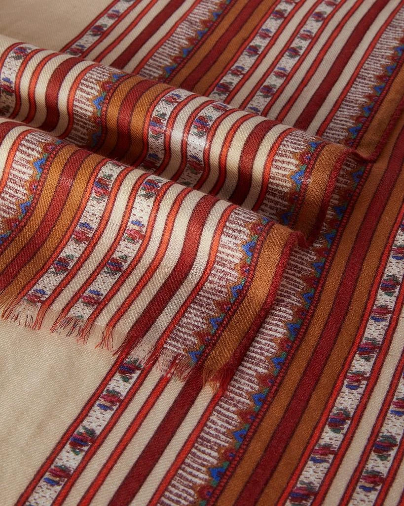 商品Loro Piana|Striped Cashmere-Silk Long Stole Scarf,价格¥13579,第3张图片详细描述
