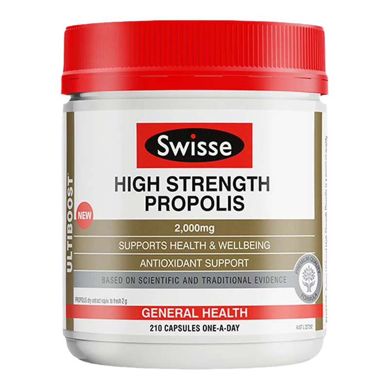 商品[国内直发] Swisse|澳洲Swisse斯维诗高浓度蜂胶软胶囊2000mg 210粒,价格¥188,第1张图片