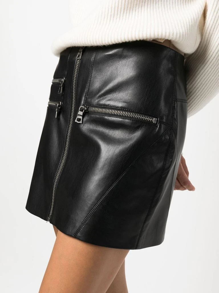 商品Alice + Olivia|ALICE+OLIVIA - Vegan Leather Mini Skirt,价格¥2916,第2张图片详细描述
