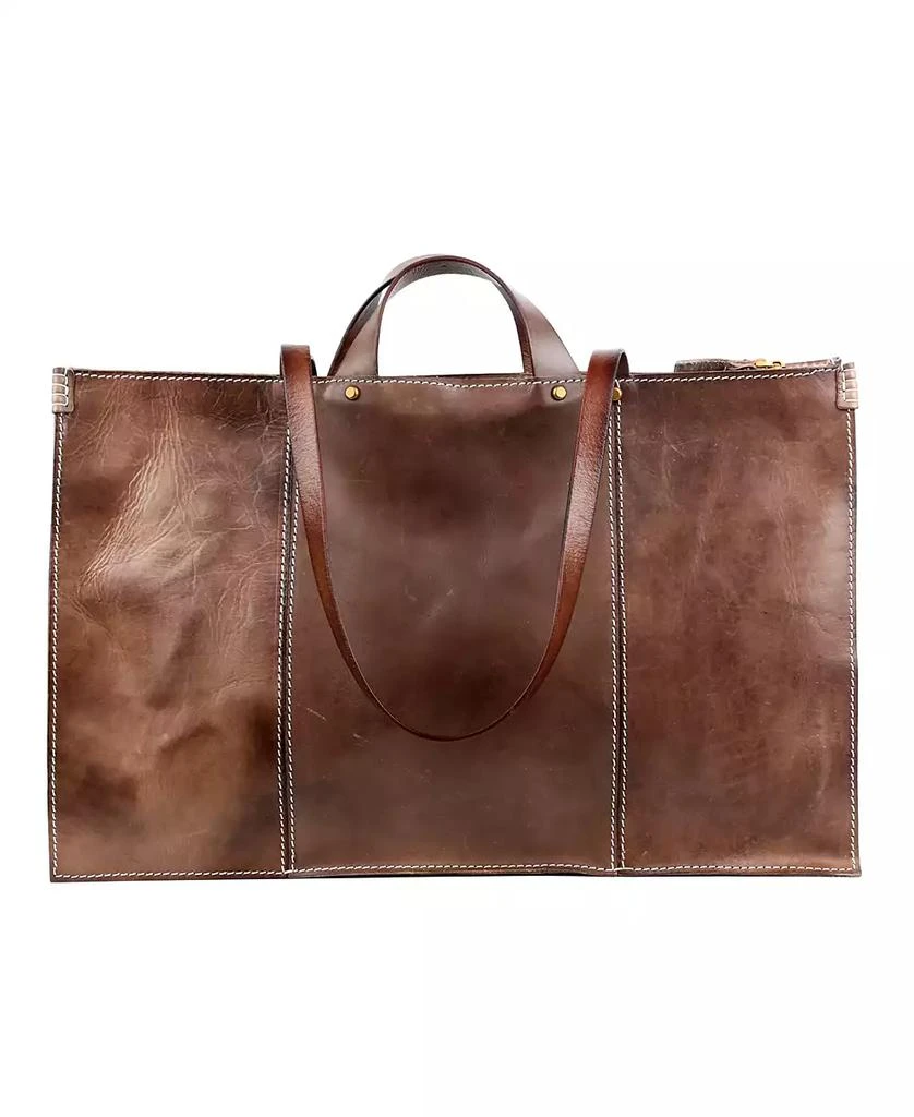 商品OLD TREND|Women's Genuine Leather Sandstorm Tote Bag,价格¥2608,第1张图片
