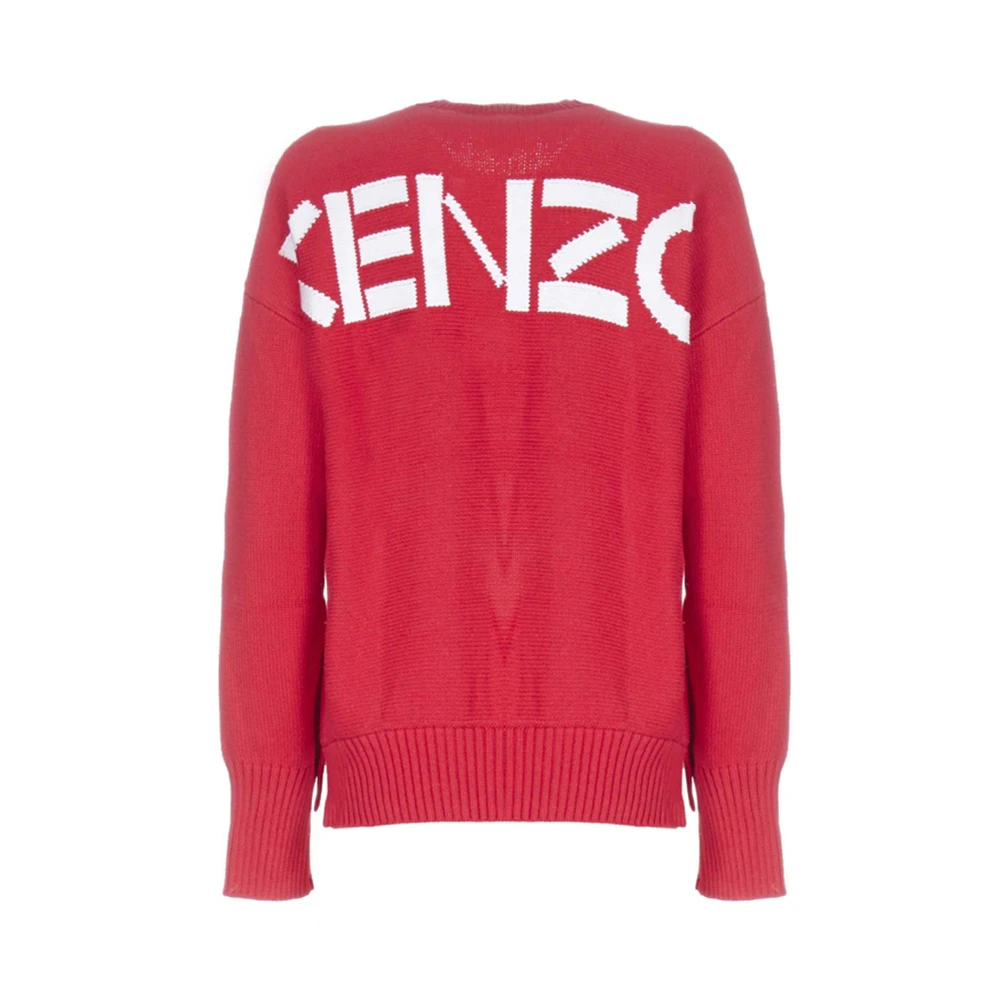 Kenzo 高田贤三 女士红色棉质针织衫 F962TO496814-27 商品