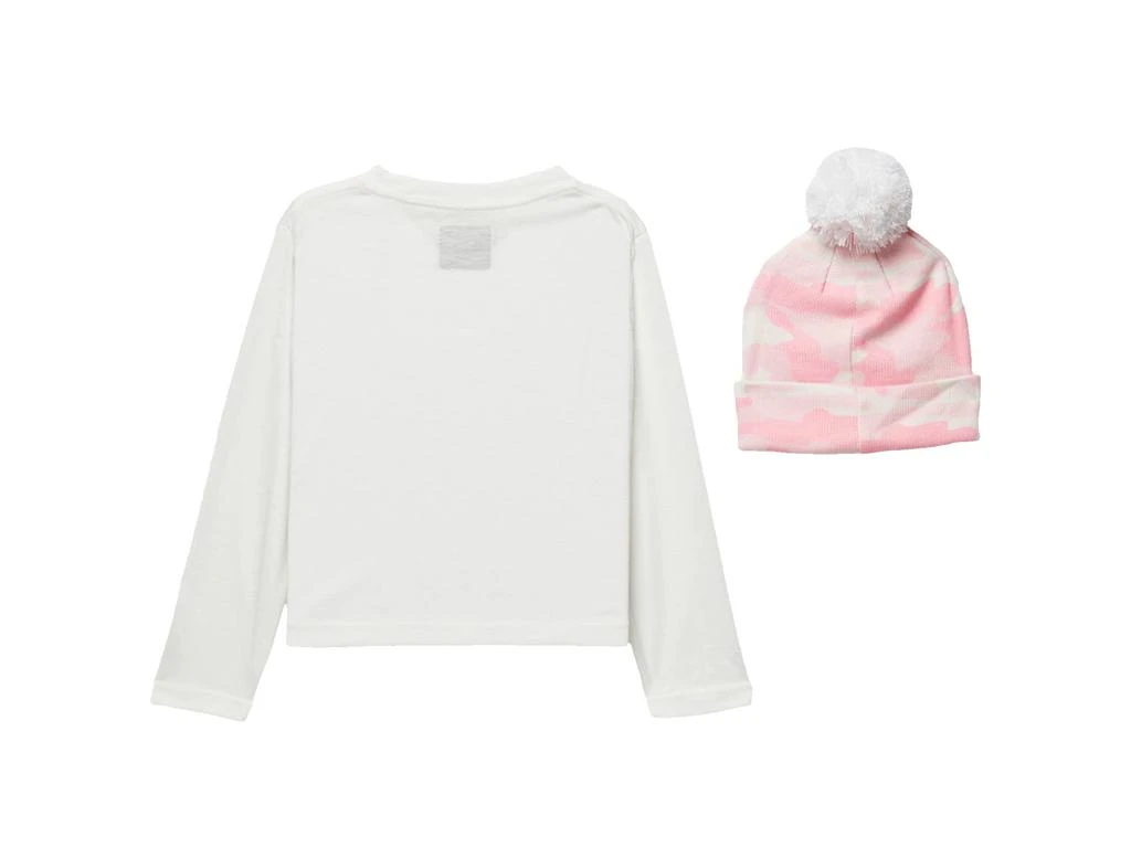 商品Hurley|Long Sleeve Tee with Pom Beanie (Little Kids),价格¥78,第2张图片详细描述