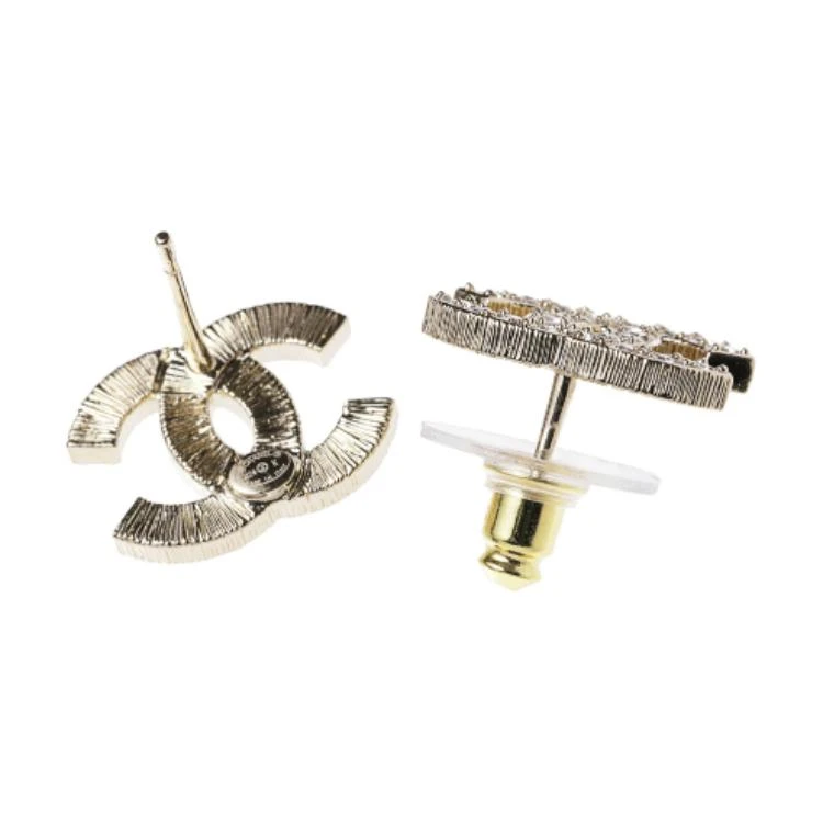 商品[国内直发] Chanel|香奈儿 品牌标志 金属 耳环 女款 金色,价格¥6583,第5张图片详细描述