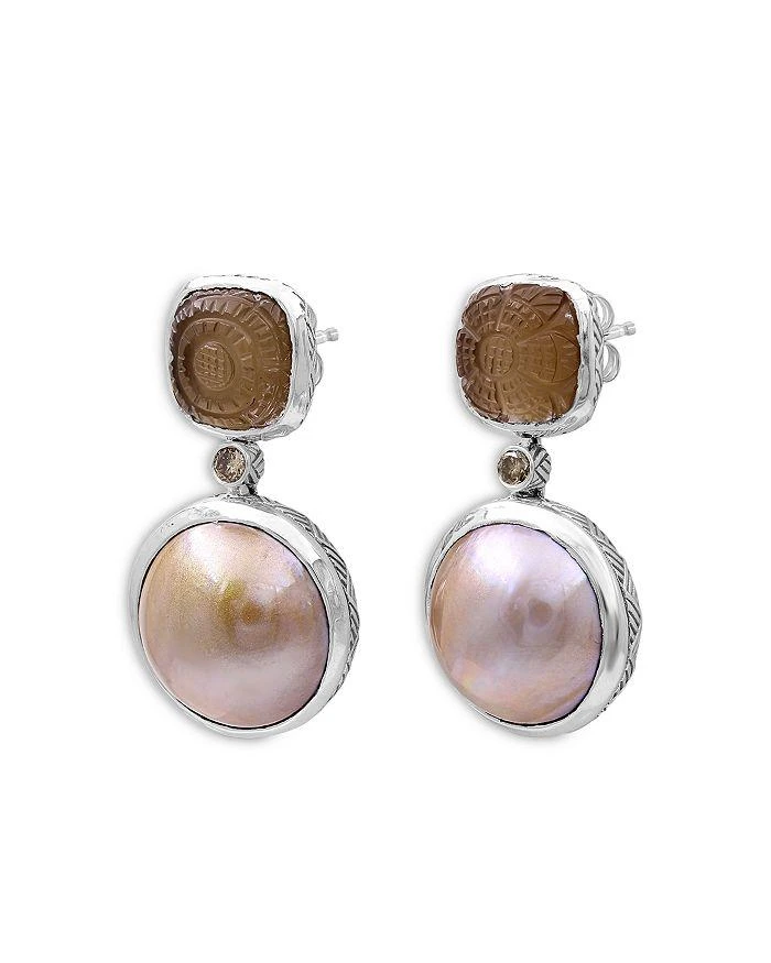 商品Stephen Dweck|Carventurous Hand Carved Earrings with Champagne Diamonds, 0.13 ct. t.w.,价格¥6662,第2张图片详细描述