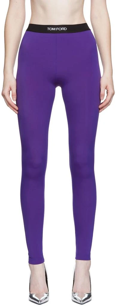 商品Tom Ford|紫色徽标紧身裤,价格¥3240,第1张图片