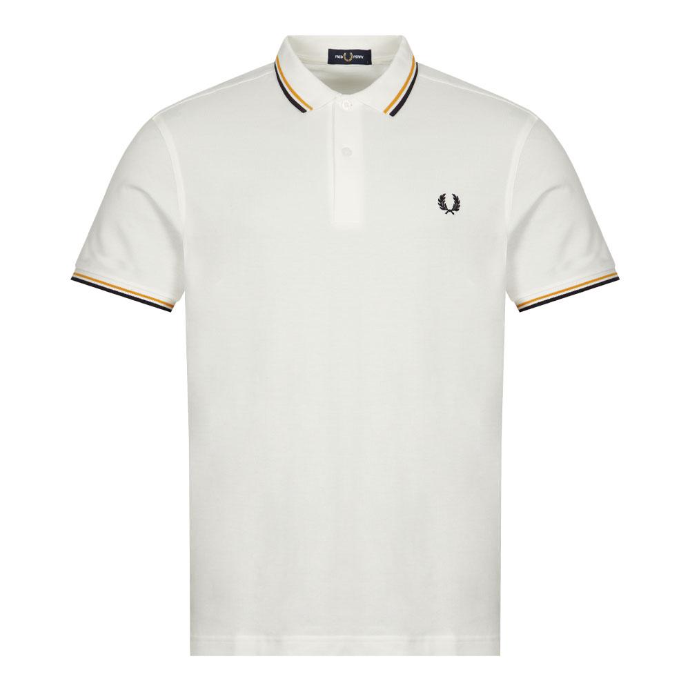 Fred Perry Twin Tipped Polo Shirt - Snow White商品第1张图片规格展示