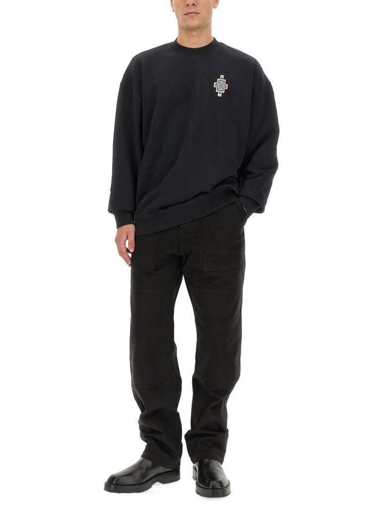 商品Marcelo Burlon|MARCELO BURLON COUNTY OF MILAN OPTICAL CROSS SWEATSHIRT,价格¥2150,第2张图片详细描述