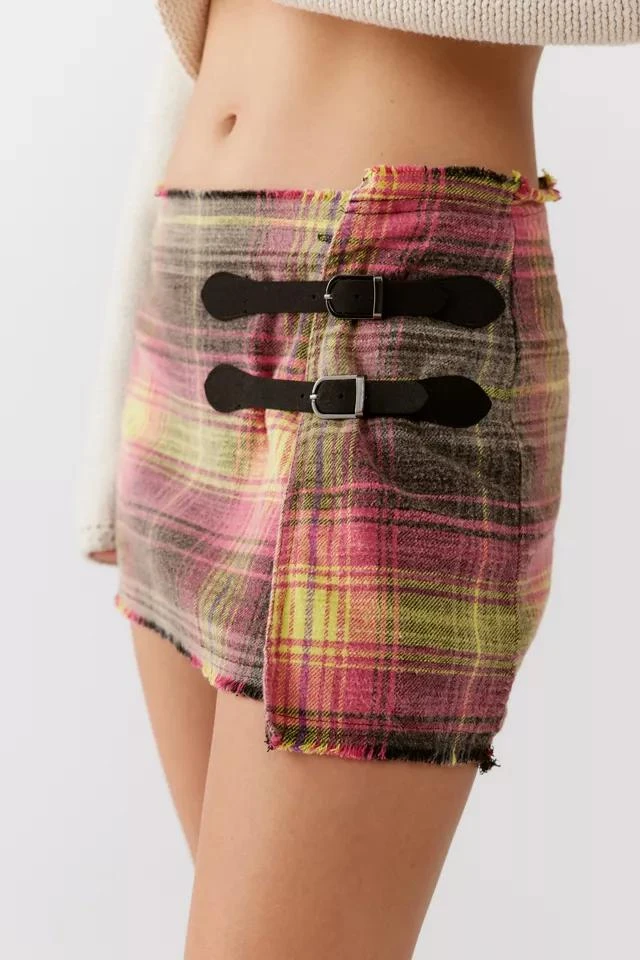 商品Urban Outfitters|UO Heather Flannel Low-Rise Mini Skirt,价格¥113,第2张图片详细描述