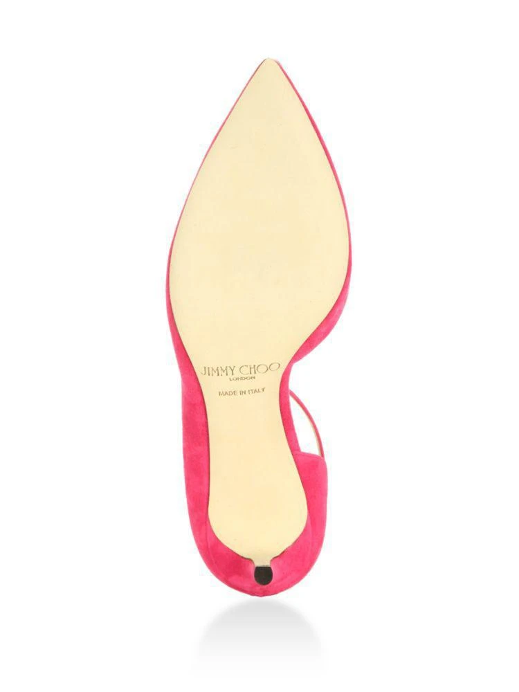 商品Jimmy Choo|Lucy 65 Suede d'Orsay Ankle-Strap Pumps,价格¥3279,第5张图片详细描述