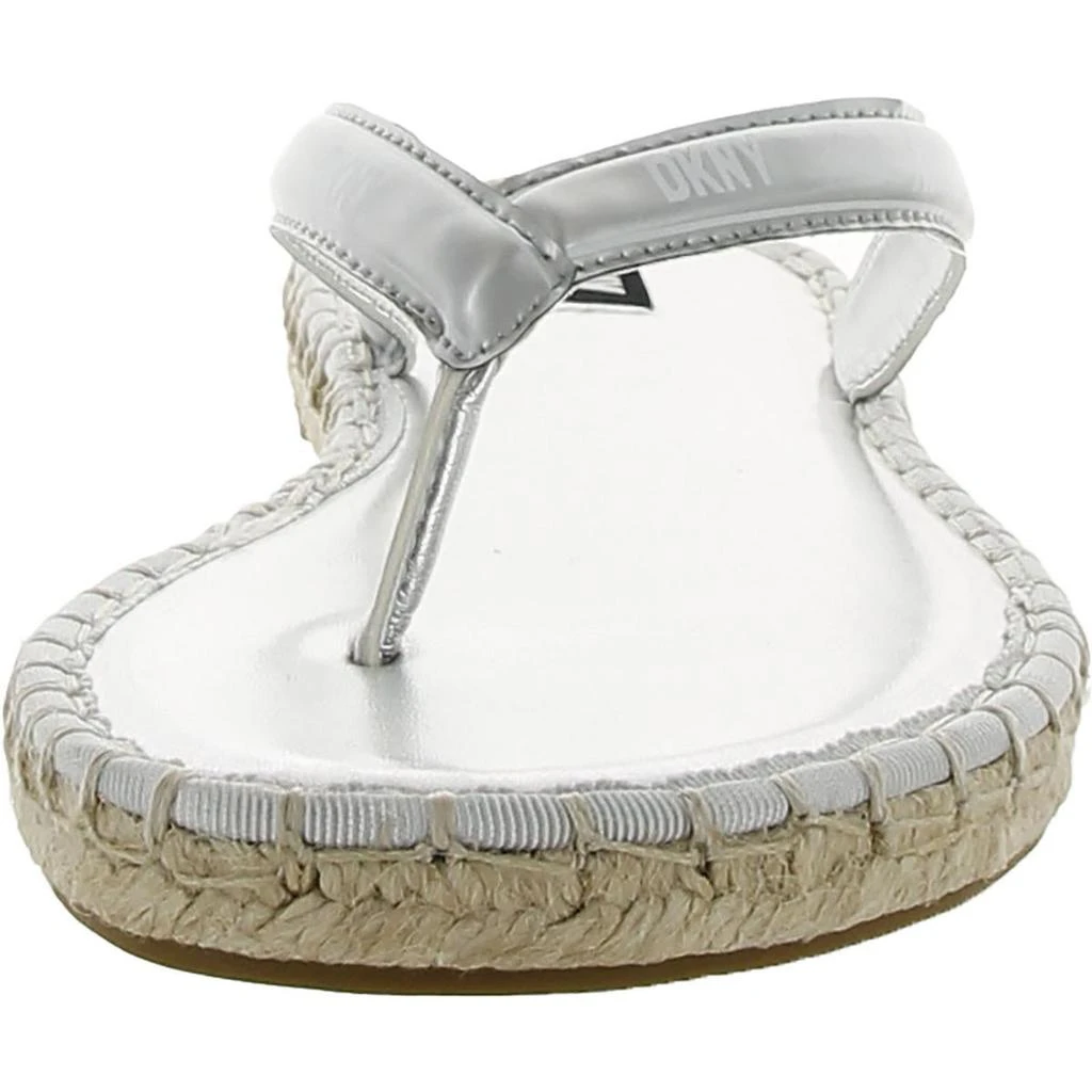 商品DKNY|DKNY Womens Tabatha Faux Leather Espadrille Flip-Flops,价格¥111,第3张图片详细描述