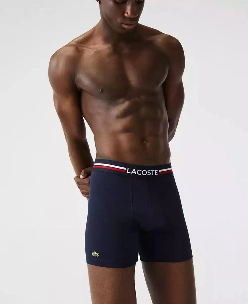 商品Lacoste|Men's Stretch Boxer Brief Set, 3-Pack,价格¥192,第2张图片详细描述