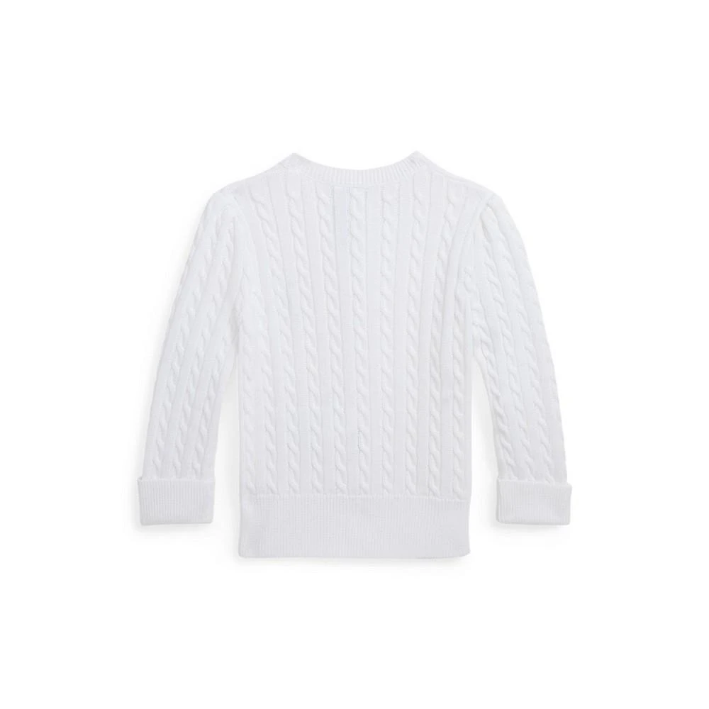 商品Ralph Lauren|Baby Girls Mini-Cable Cotton Cardigan Sweater,价格¥150,第2张图片详细描述