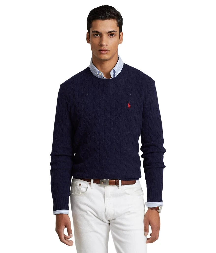 商品Ralph Lauren|Wool-Cashmere Cable-Knit Sweater,价格¥1124,第1张图片