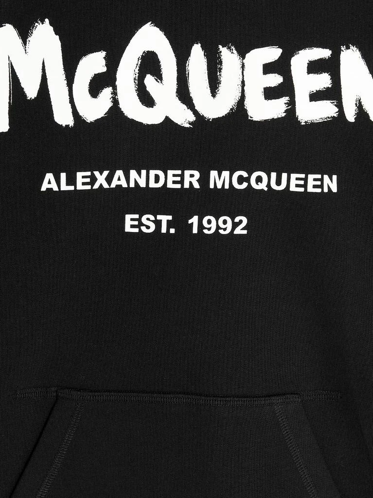 商品Alexander McQueen|Alexander McQueen Logo Printed Drawstring Hoodie,价格¥3202,第4张图片详细描述