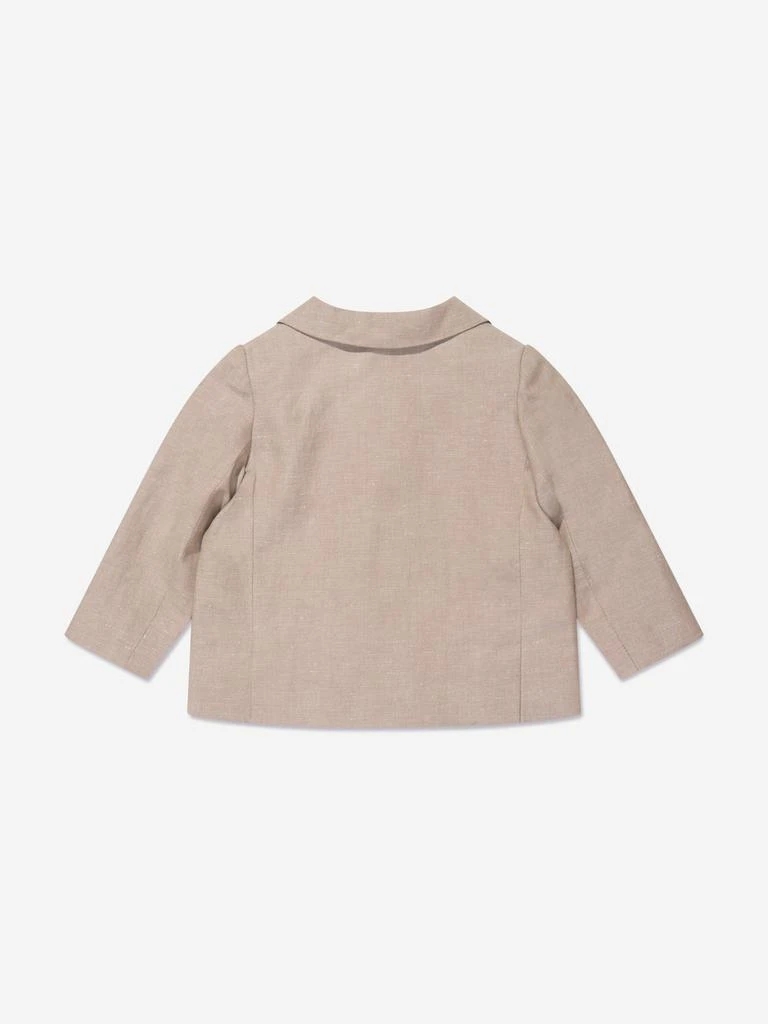 商品Bonpoint|Bonpoint Baby Boys Linen Leopold Blazer in Brown,价格¥1300,第2张图片详细描述