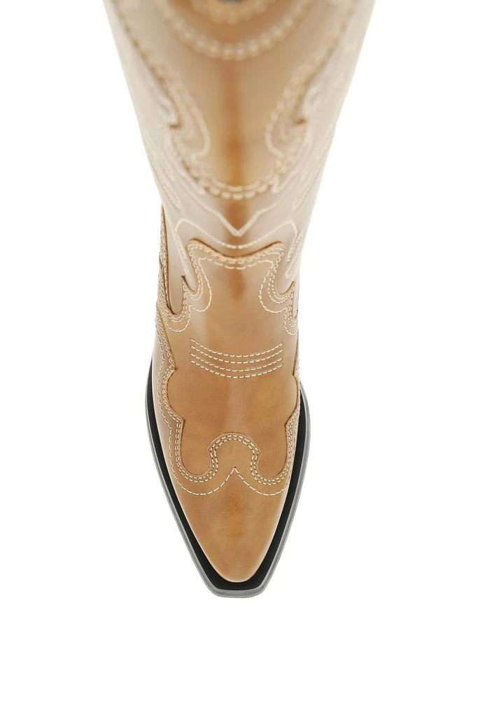 商品Ganni|Ganni embroidered western boots,价格¥2422,第2张图片详细描述