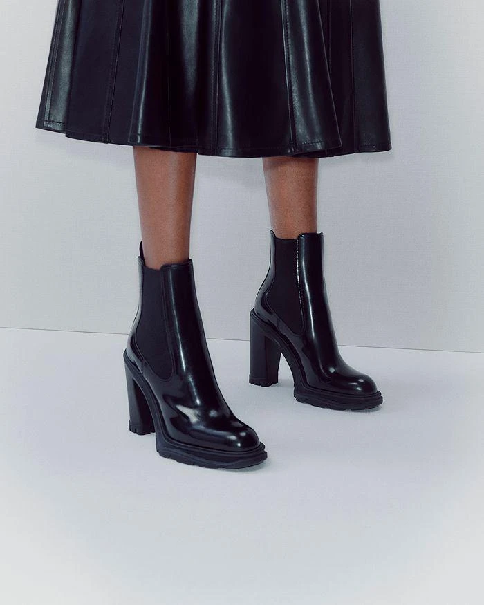 商品Alexander McQueen|Women's Tread Heeled Chelsea Boots,价格¥5071,第4张图片详细描述