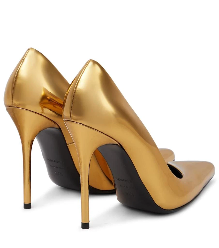 商品Tom Ford|105 metallic leather pumps,价格¥7085,第3张图片详细描述