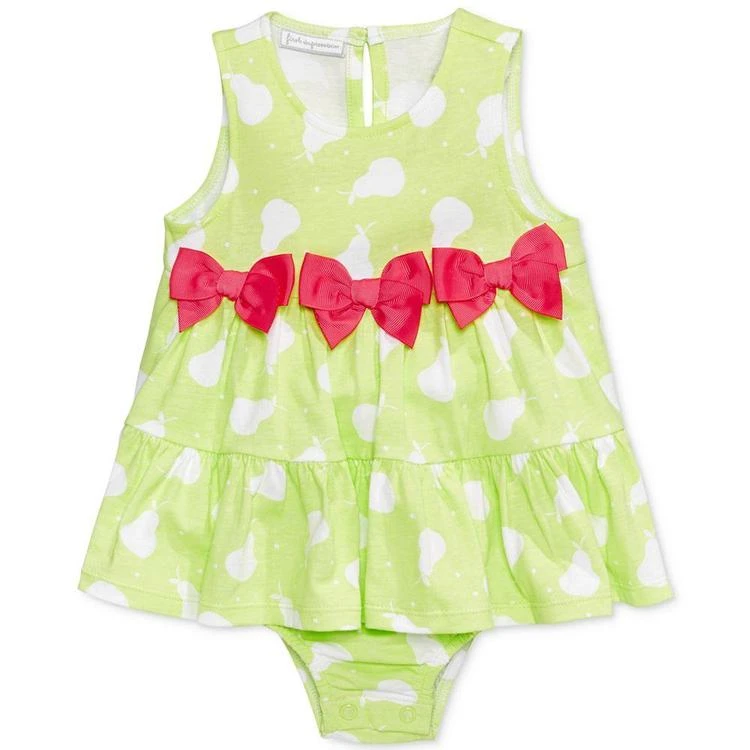 商品First Impressions|Pear-Print Cotton Skirted Romper, Baby Girls (0-24 months), Created for Macy's,价格¥27,第2张图片详细描述