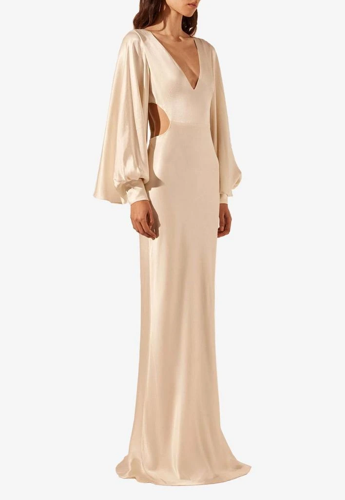 商品Shona Joy|La Lune Flared-Sleeve Maxi Dress with Cut-Out,价格¥4929,第2张图片详细描述