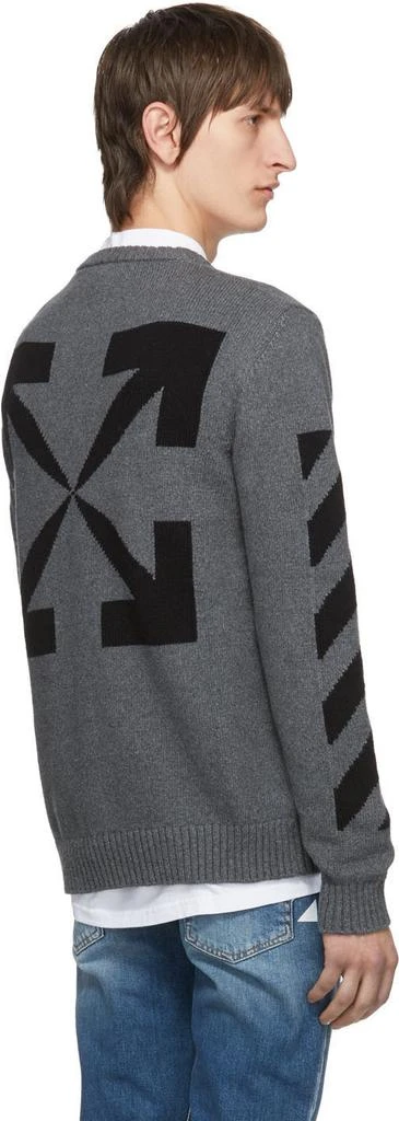 商品Off-White|Grey Melange Arrows Sweater,价格¥2663,第3张图片详细描述