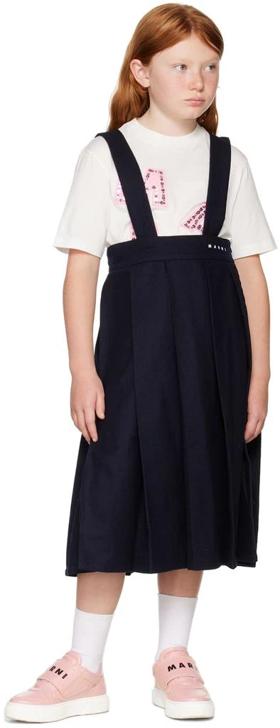 商品Marni|Kids Navy Pleated Skirt,价格¥1881,第4张图片详细描述