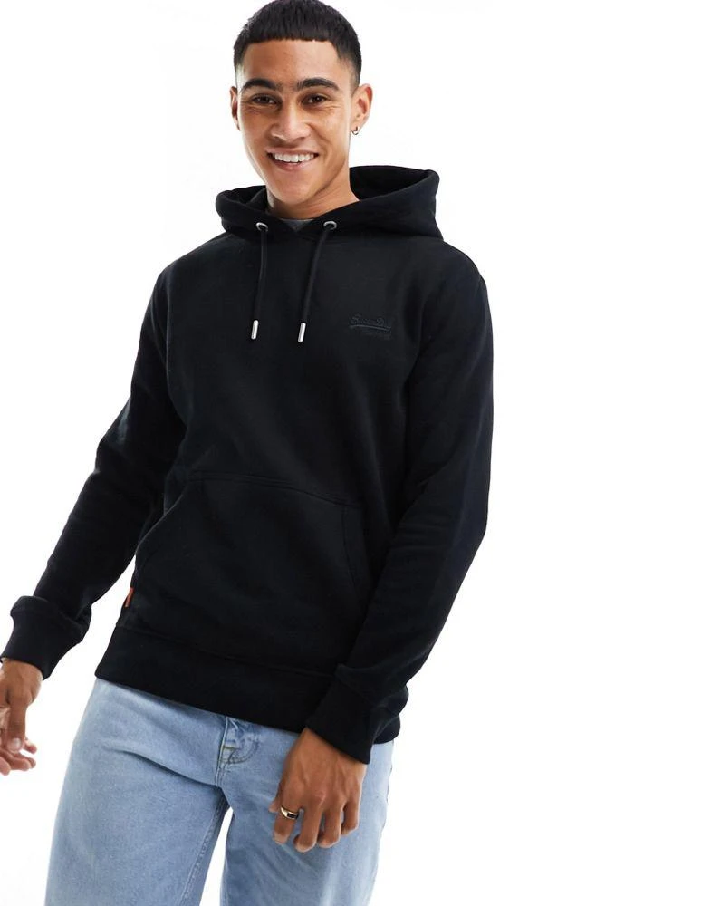 商品Superdry|Superdry essential logo hoodie in Black,价格¥534,第4张图片详细描述