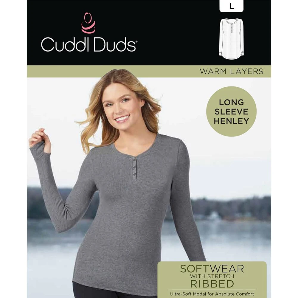 商品Cuddl Duds|Softwear with Stretch Ribbed Henley,价格¥145,第4张图片详细描述