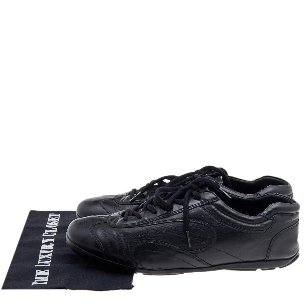 Prada Sport Black Leather Low Top Sneakers Size 43.5 商品