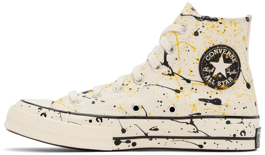商品Converse|Off-White Paint Splatter Chuck 70 Hi Sneakers,价格¥269,第3张图片详细描述
