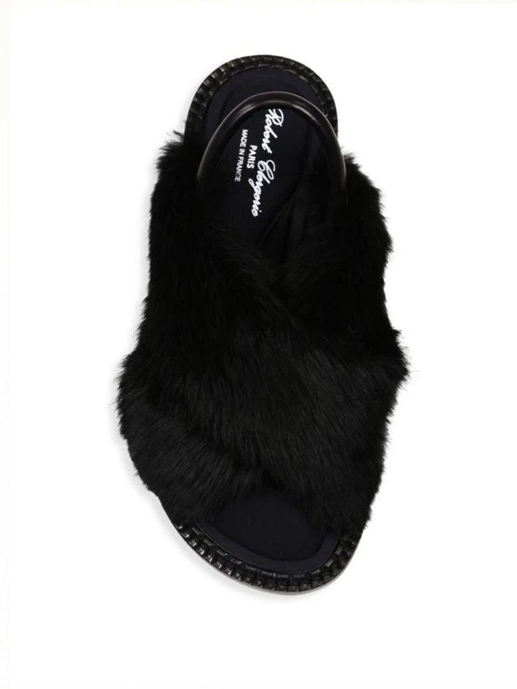 商品Clergerie|Rabbit Fur Slingback Sandals,价格¥2026,第4张图片详细描述