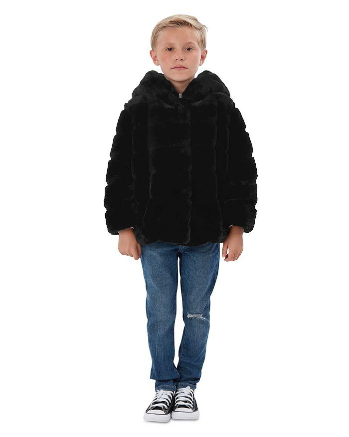 商品Apparis|Unisex Hooded Faux Fur Coat - Little Kid, Big Kid,价格¥1483,第3张图片详细描述