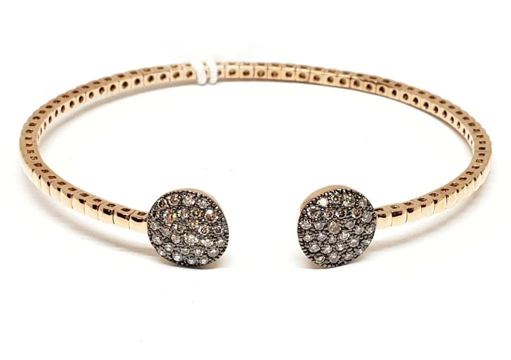 商品Andreoli|18K Rose Gold Bracelet with Cognac Diamonds,价格¥34356,第1张图片