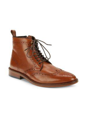 ​Surge Wingtip Leather Brogue Boots商品第2张图片规格展示